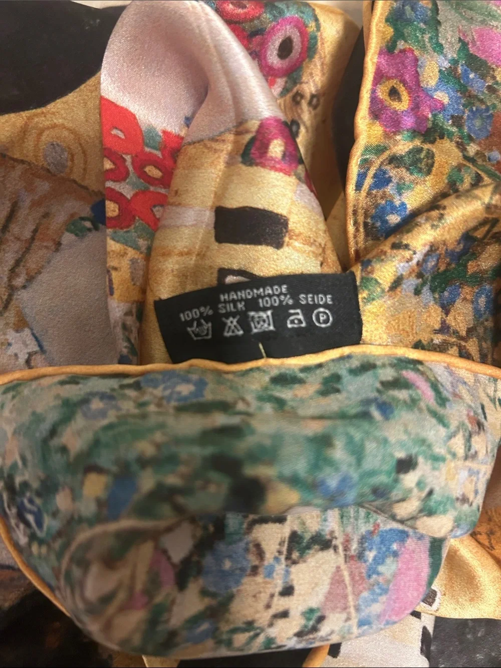 Gustav Klimt “The Kiss” Silk Scarf